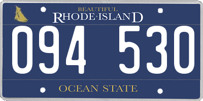RI license plate 094530