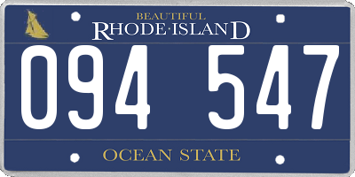 RI license plate 094547