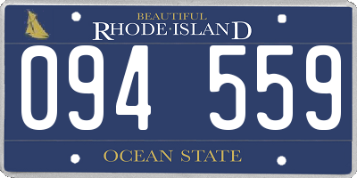 RI license plate 094559