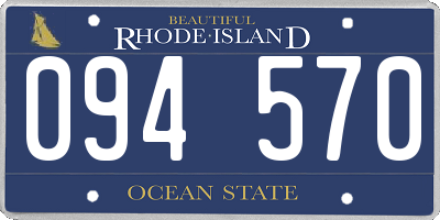 RI license plate 094570