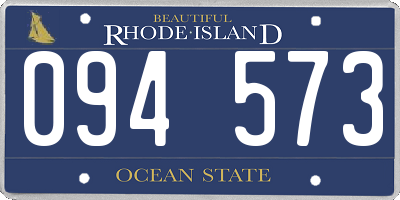 RI license plate 094573