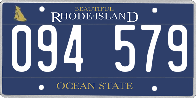 RI license plate 094579