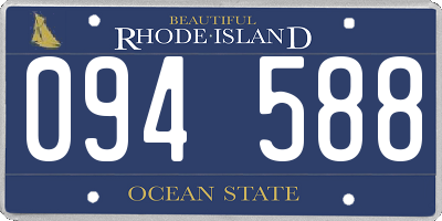 RI license plate 094588