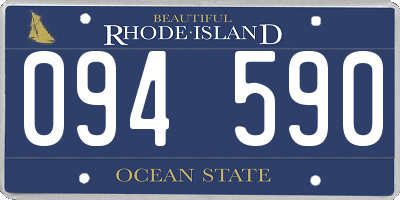RI license plate 094590