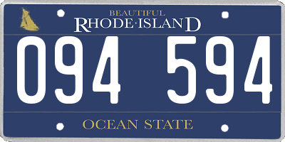 RI license plate 094594