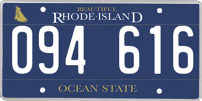 RI license plate 094616