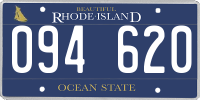 RI license plate 094620