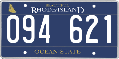 RI license plate 094621