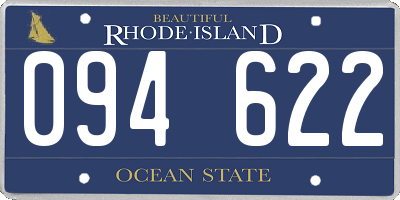 RI license plate 094622