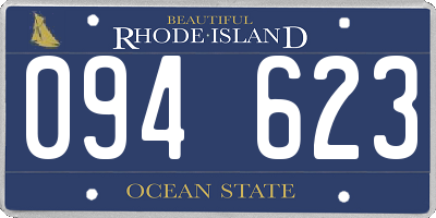 RI license plate 094623
