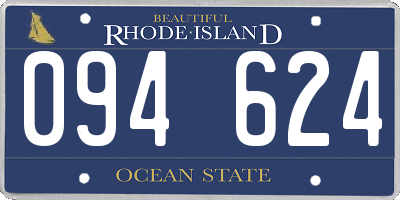 RI license plate 094624