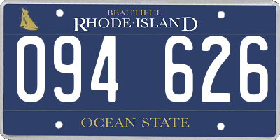 RI license plate 094626