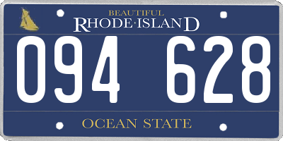 RI license plate 094628