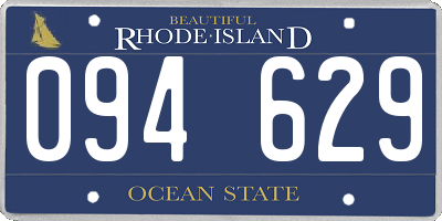 RI license plate 094629