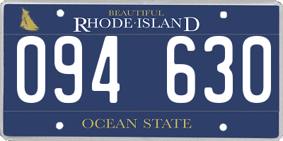 RI license plate 094630