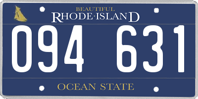 RI license plate 094631