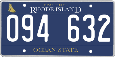 RI license plate 094632