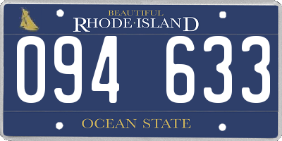RI license plate 094633