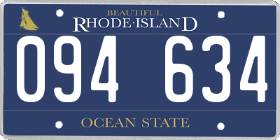 RI license plate 094634