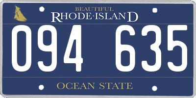 RI license plate 094635