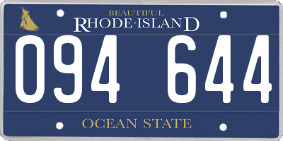 RI license plate 094644