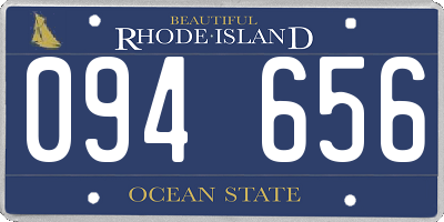 RI license plate 094656