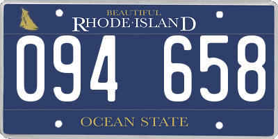 RI license plate 094658