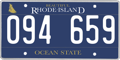 RI license plate 094659