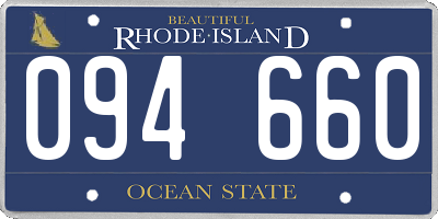 RI license plate 094660