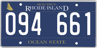 RI license plate 094661