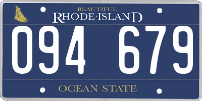 RI license plate 094679
