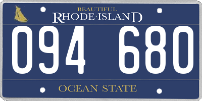 RI license plate 094680