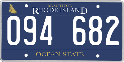 RI license plate 094682