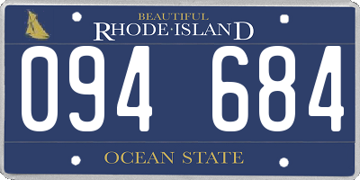 RI license plate 094684