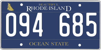 RI license plate 094685