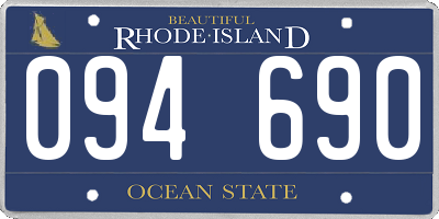 RI license plate 094690