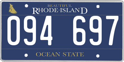 RI license plate 094697