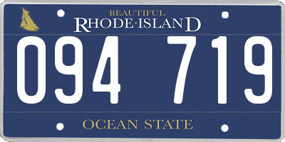 RI license plate 094719