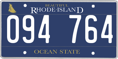 RI license plate 094764