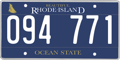 RI license plate 094771