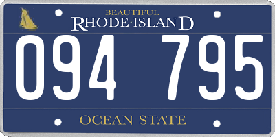RI license plate 094795