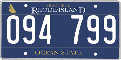 RI license plate 094799