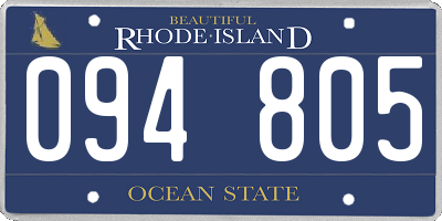 RI license plate 094805