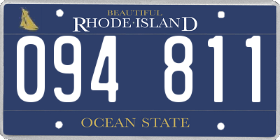 RI license plate 094811