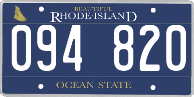 RI license plate 094820