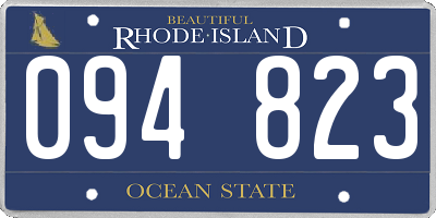 RI license plate 094823