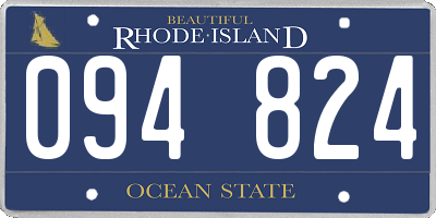 RI license plate 094824