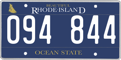 RI license plate 094844