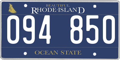 RI license plate 094850