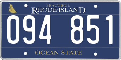 RI license plate 094851